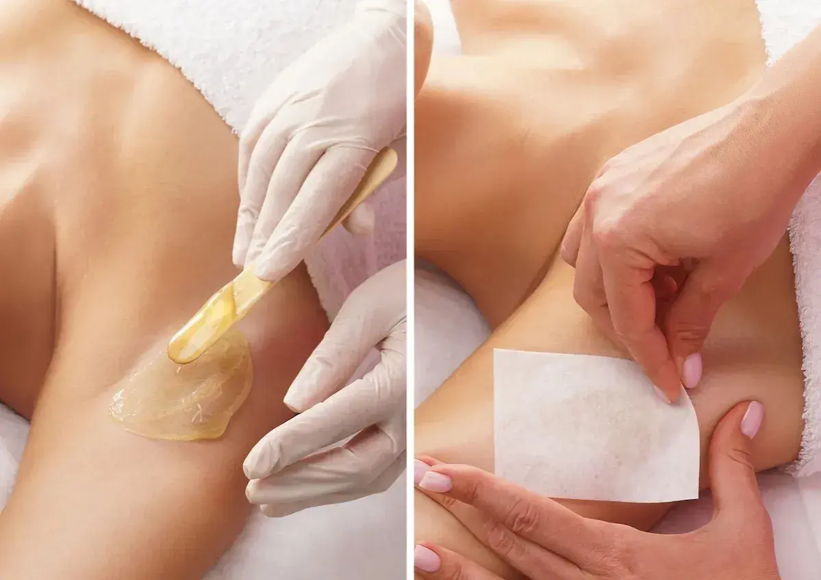 Dwa etapy depilacji woskiem pach. Zastanawiasz się, depilacja woskiem na ile starcza? Efekt gładkości utrzymuje się tygodniami.